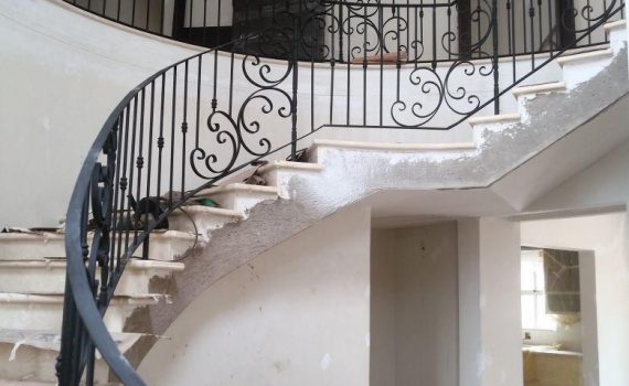 Wrought Iron Spiral Staircase